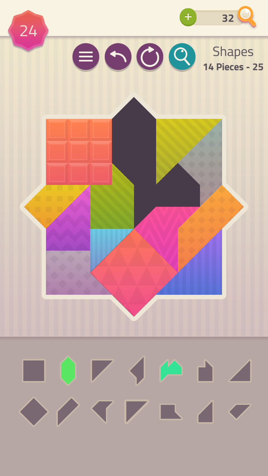Polygrams - Tangram Puzzles ภาพหน้าจอเกม