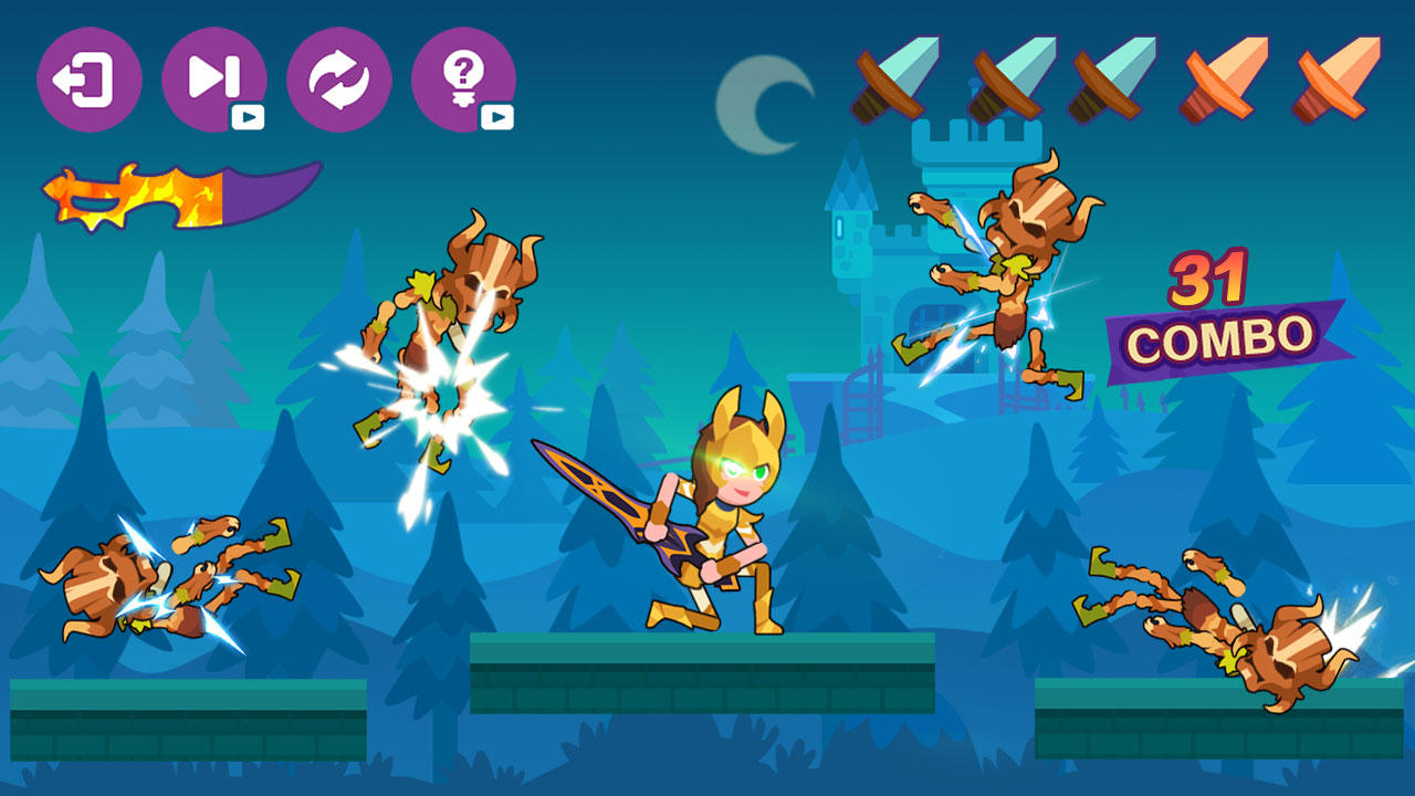 Cuplikan Layar Game Samurai Dash-Fast Hit