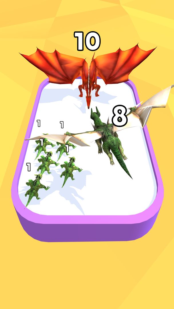 Screenshot of Merge Battle 3D Dragon Master