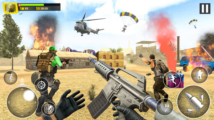 FPS Gun Shooting: War Games 3D Game Screenshot