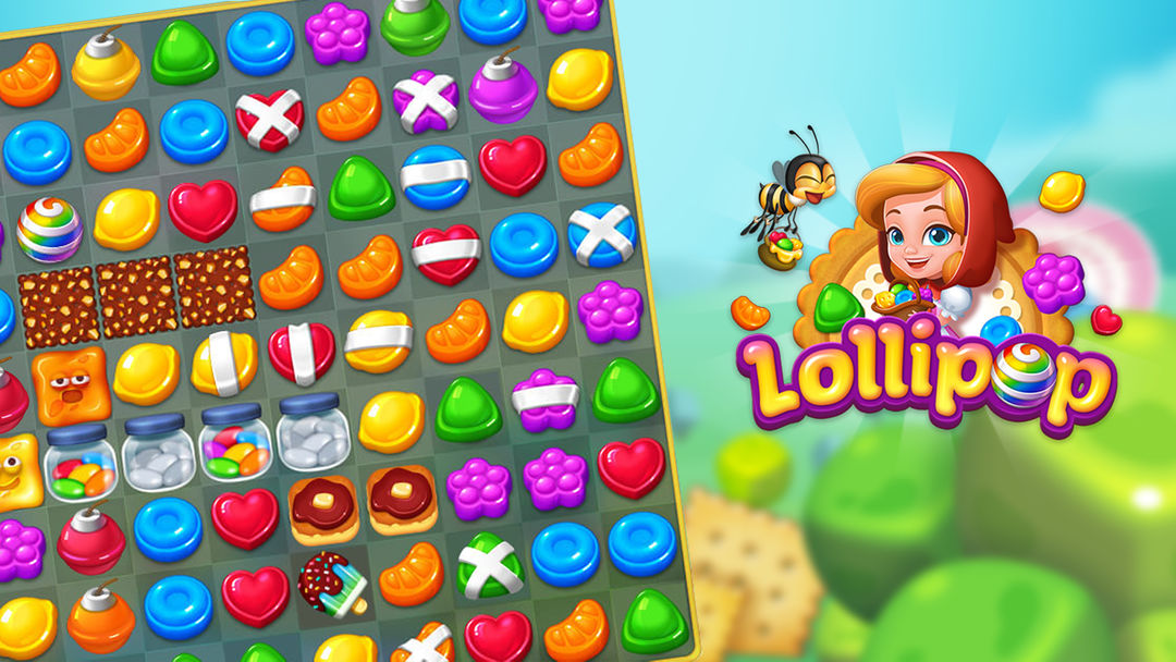 Lollipop: Sweet Taste Match 3 ภาพหน้าจอเกม