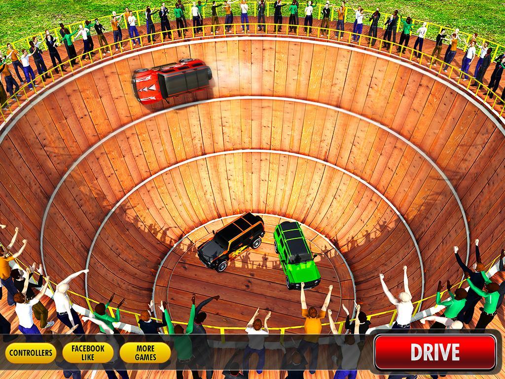 Well of Death Prado Stunt Ride Game Screenshot