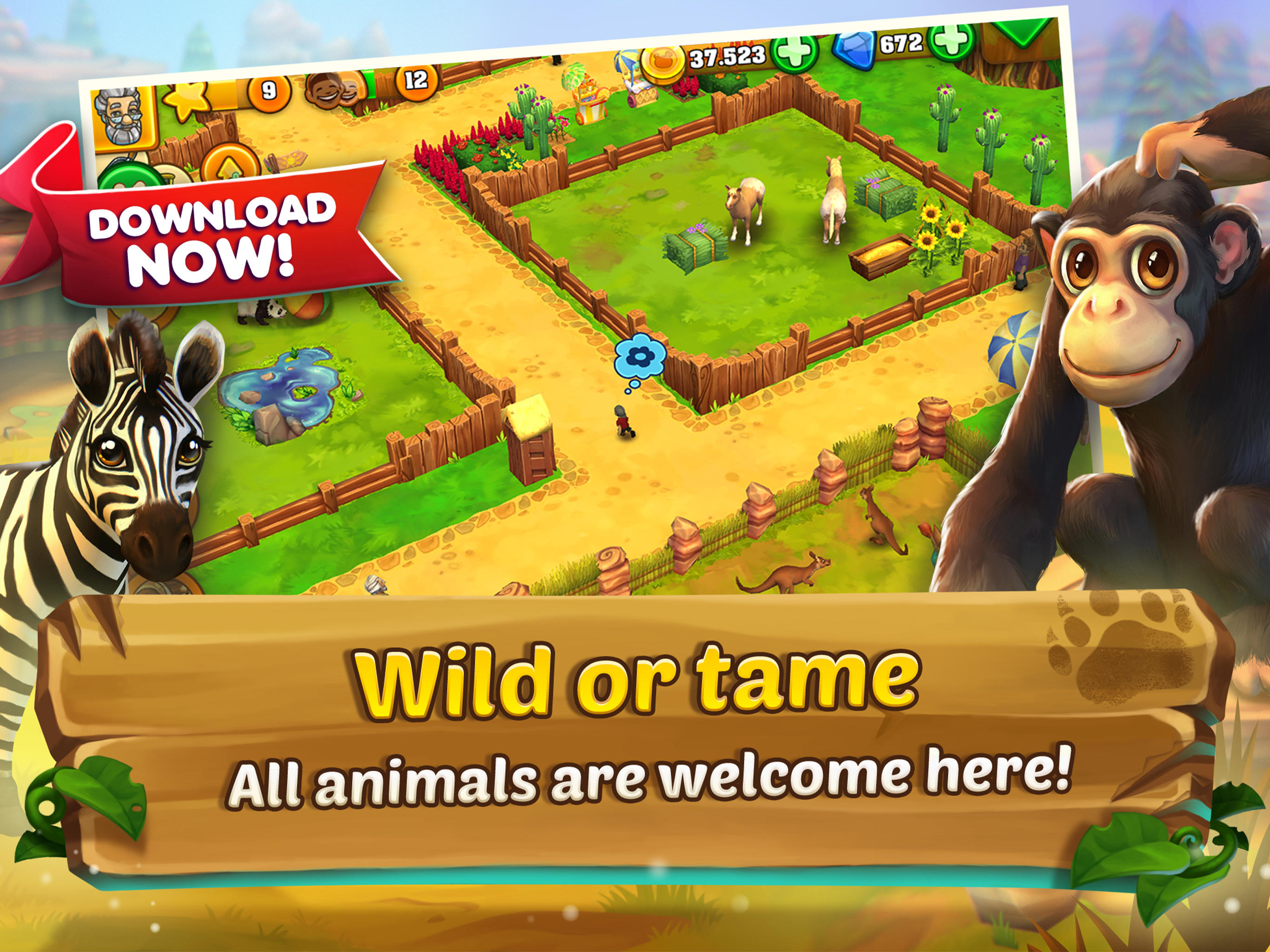 Zoo 2: Animal Park Game Screenshot