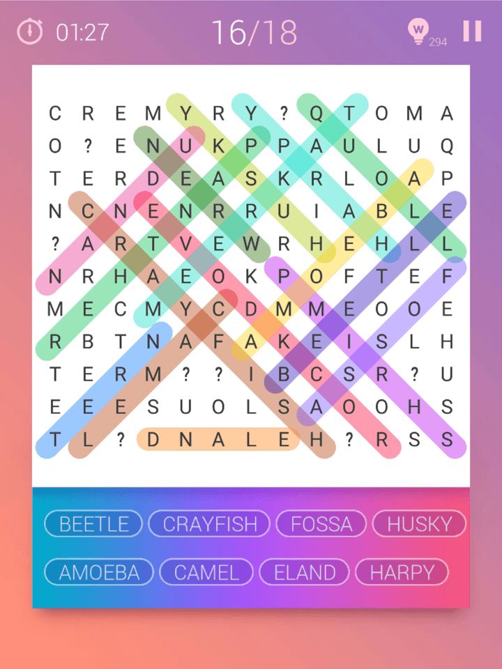 Word Search Puzzle screenshot game