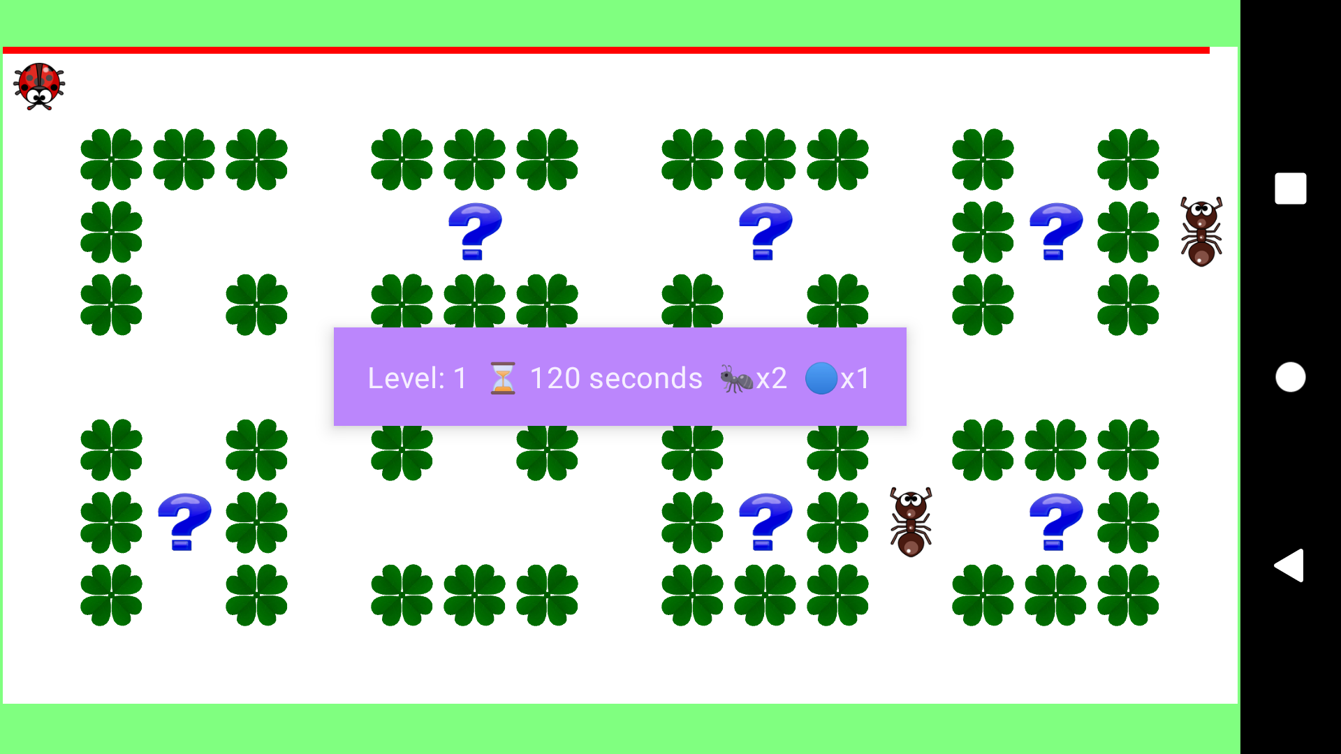 Ladybug Game Screenshot