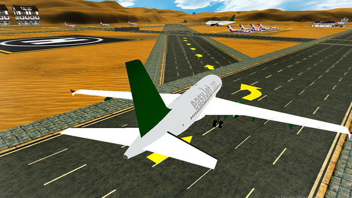 Screenshot of 3D Airport Airplane parking simulator 2017