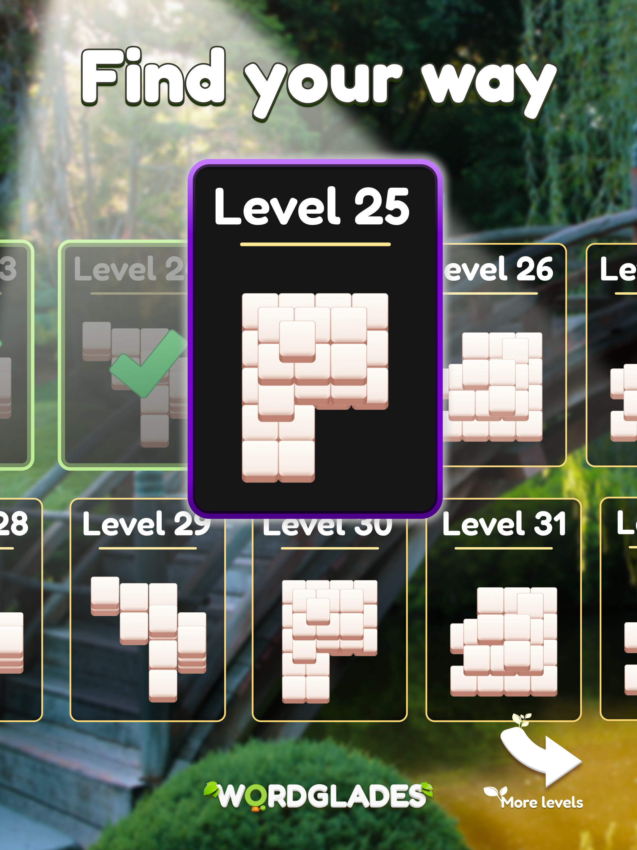 WordGlades: Words & Mahjong ภาพหน้าจอเกม