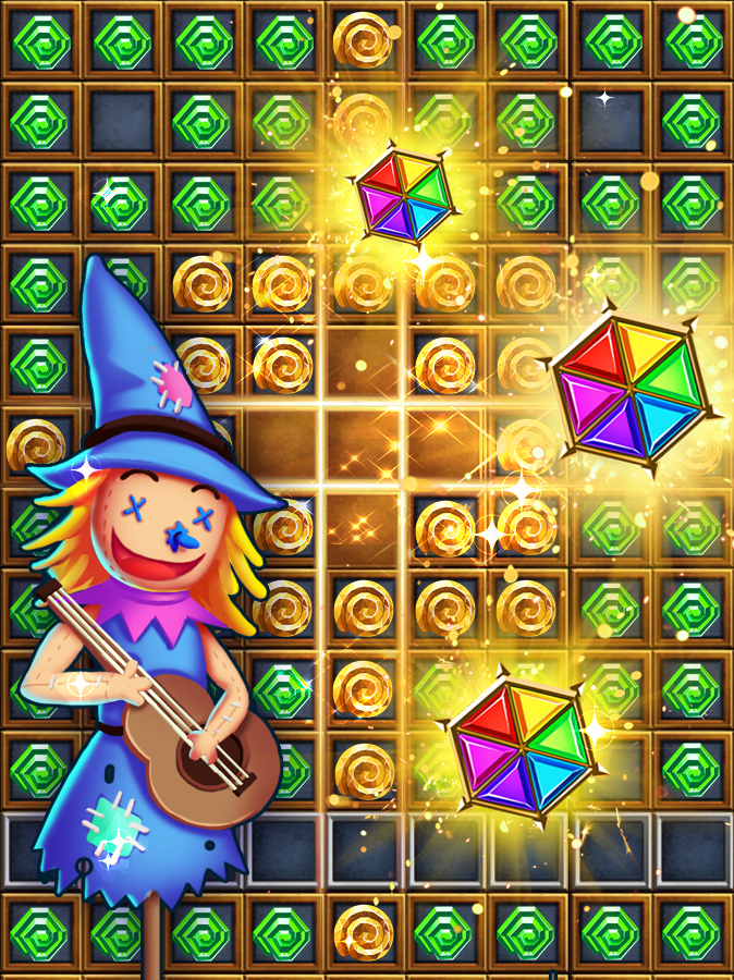 Wonderland OZ Diamond Match Game Screenshot