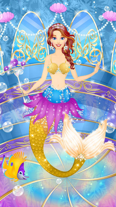 Ice Princess Mermaid Salon: Girls Makeover Games ゲームのスクリーンショット