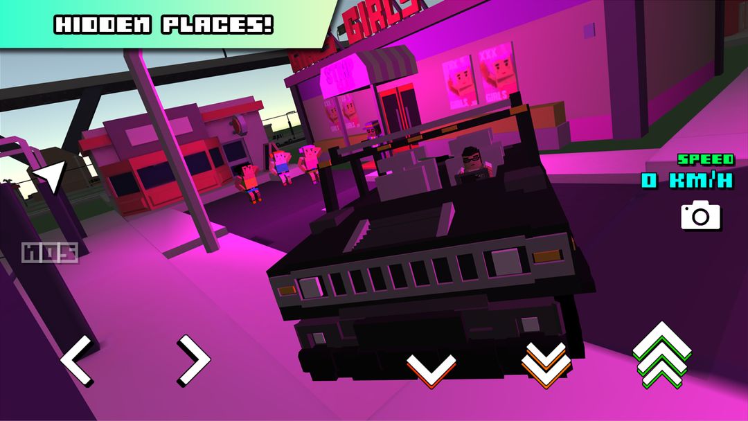 Screenshot of Blocky Car Racer - racing game
