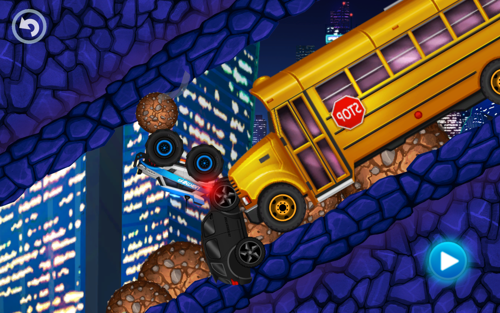Captura de Tela do Jogo Monster Truck Kids 4: Police Racing