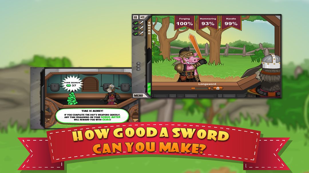 Screenshot of Jack blacksmith: Cool Crafting Game