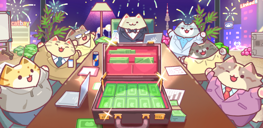 Banner of 건물주 고양이 키우기: 귀여운 타이쿤 게임 1.0.8