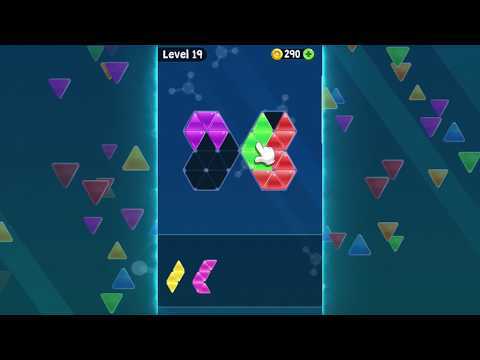 Captura de Tela do Vídeo de Triangle Tangram Brain Block Puzzle