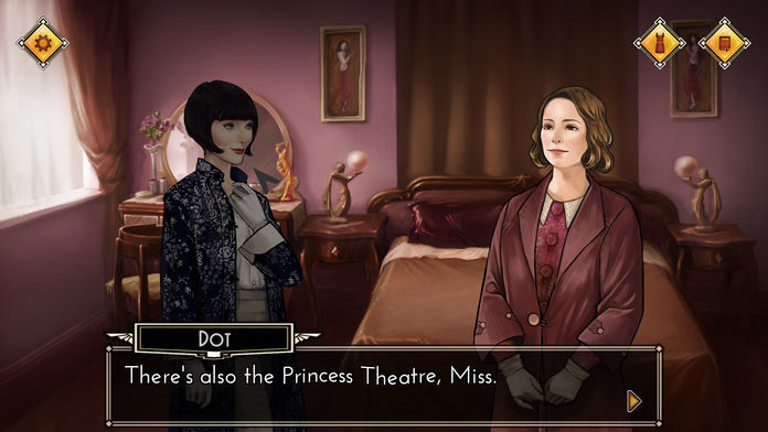 Screenshot of Miss Fisher and the Deathly Maze