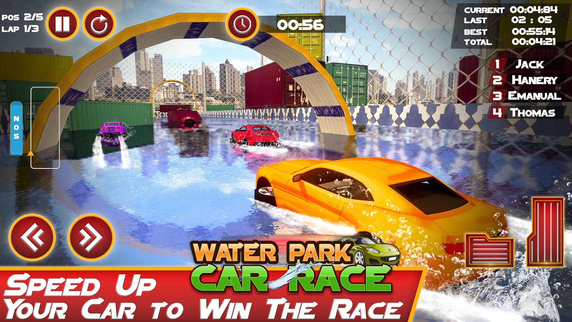 Real GT Stunt Water Park Car Surfing Game Screenshot