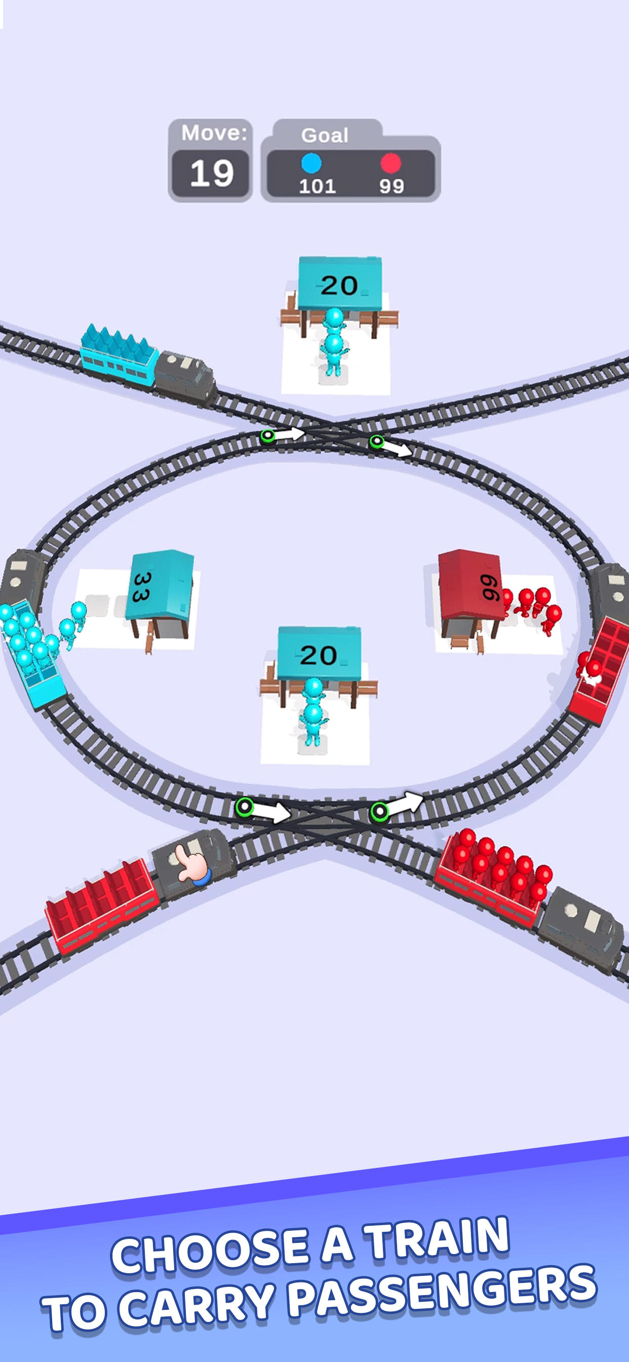 Train Jam Escape: Traffic 3D Game Screenshot