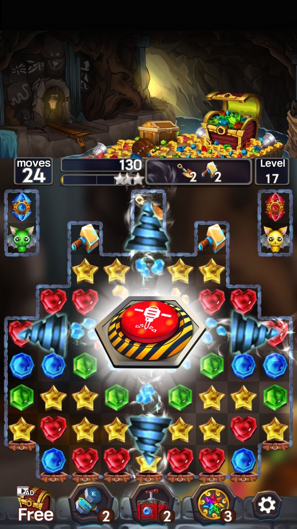 Screenshot of Jewel Mine Quest: Match-3