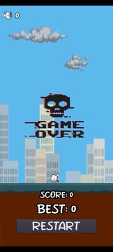 White Flappy Game Screenshot