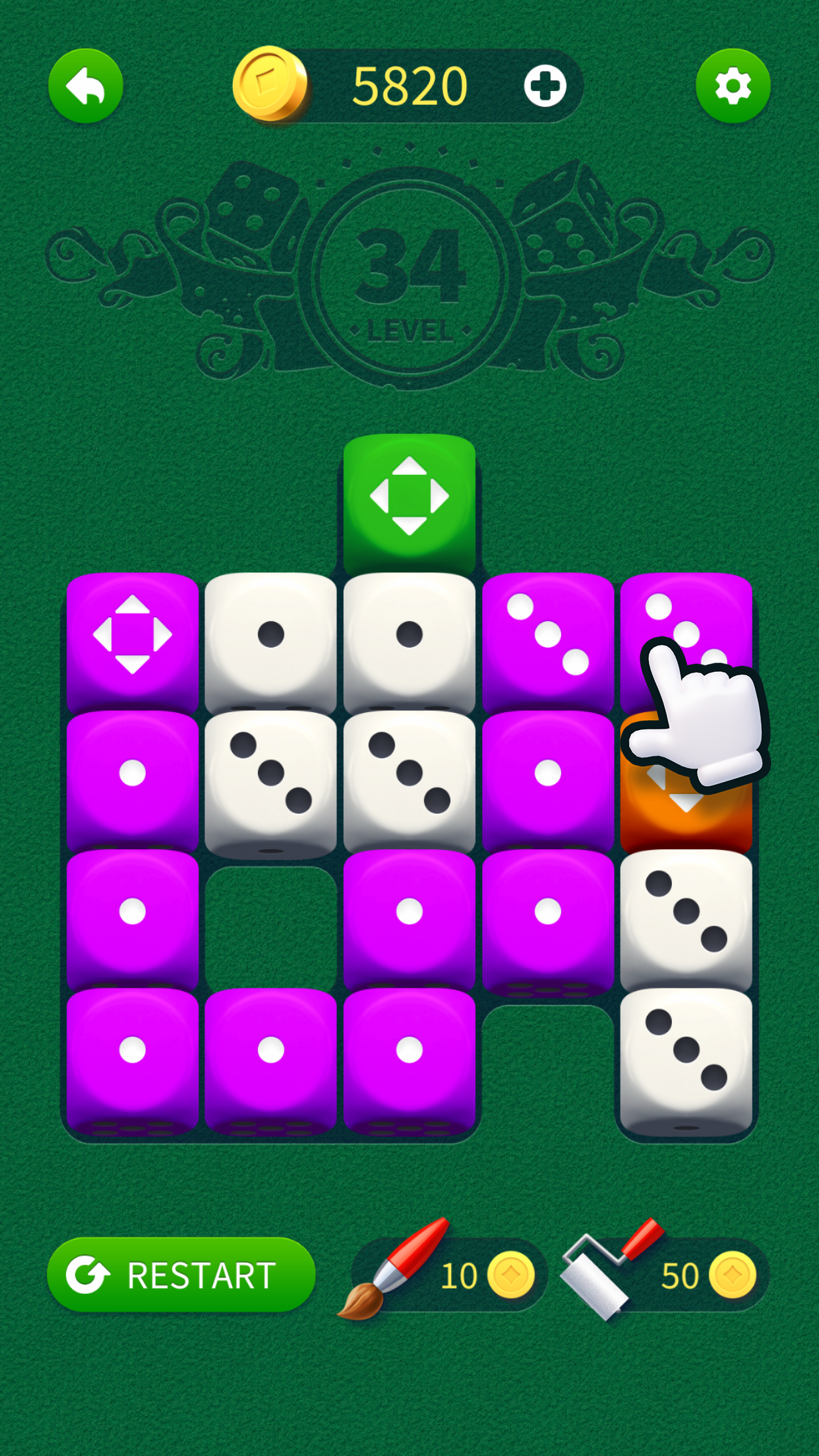 Dice Magic - Puzzle Game Game Screenshot