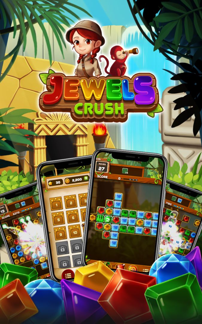 Screenshot of Jewels Crush 2024 (Match 3)