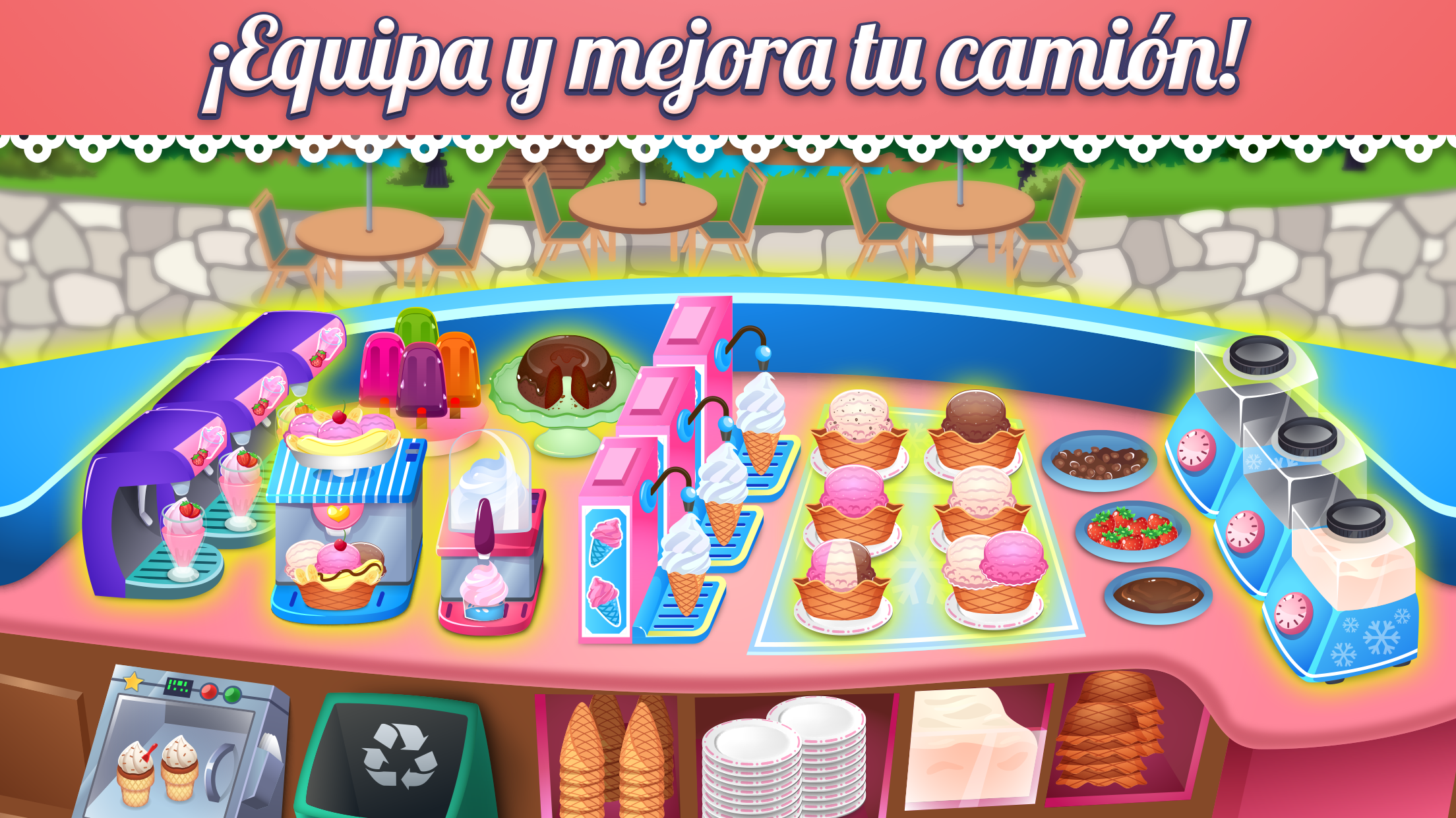 Captura de Pantalla del Juego My Ice Cream Shop: Gestión