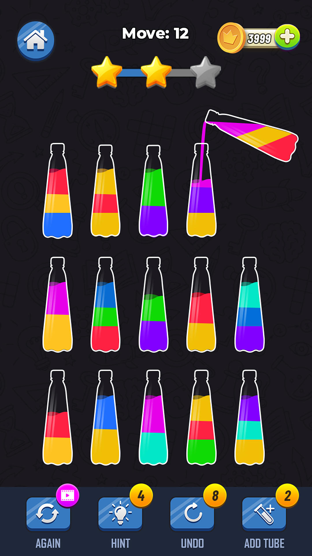 Screenshot of Water Color Sort 3D Puzzle