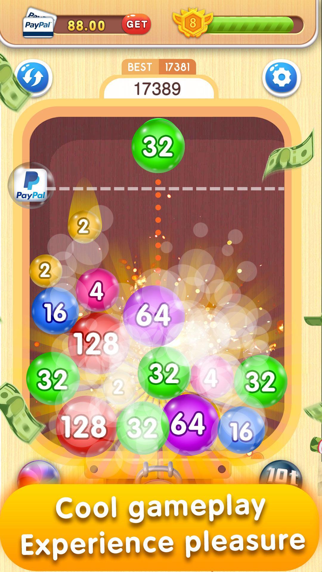 Screenshot of 2048 Balls Merge
