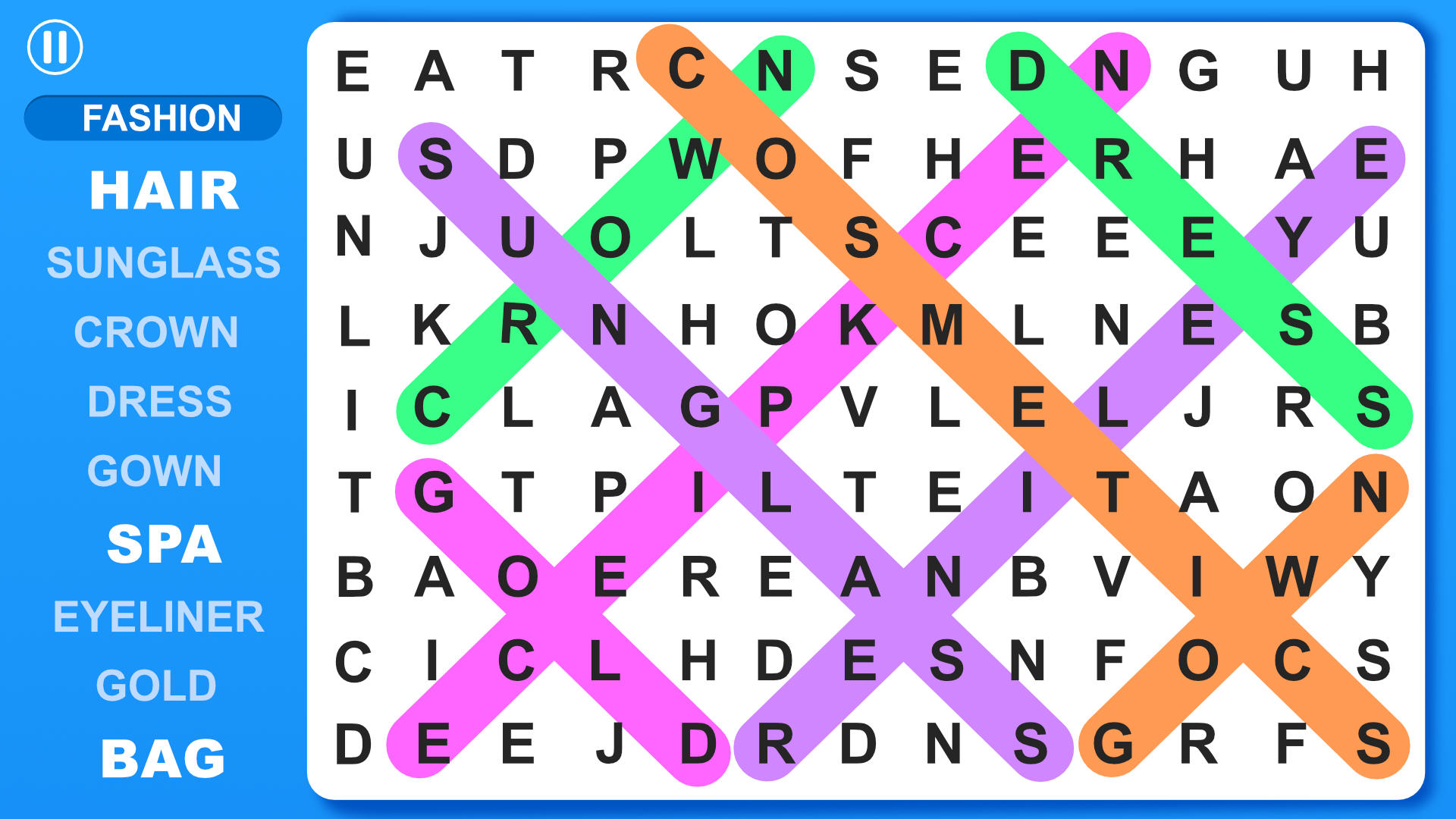 Word Search Games: Word Find Game Screenshot