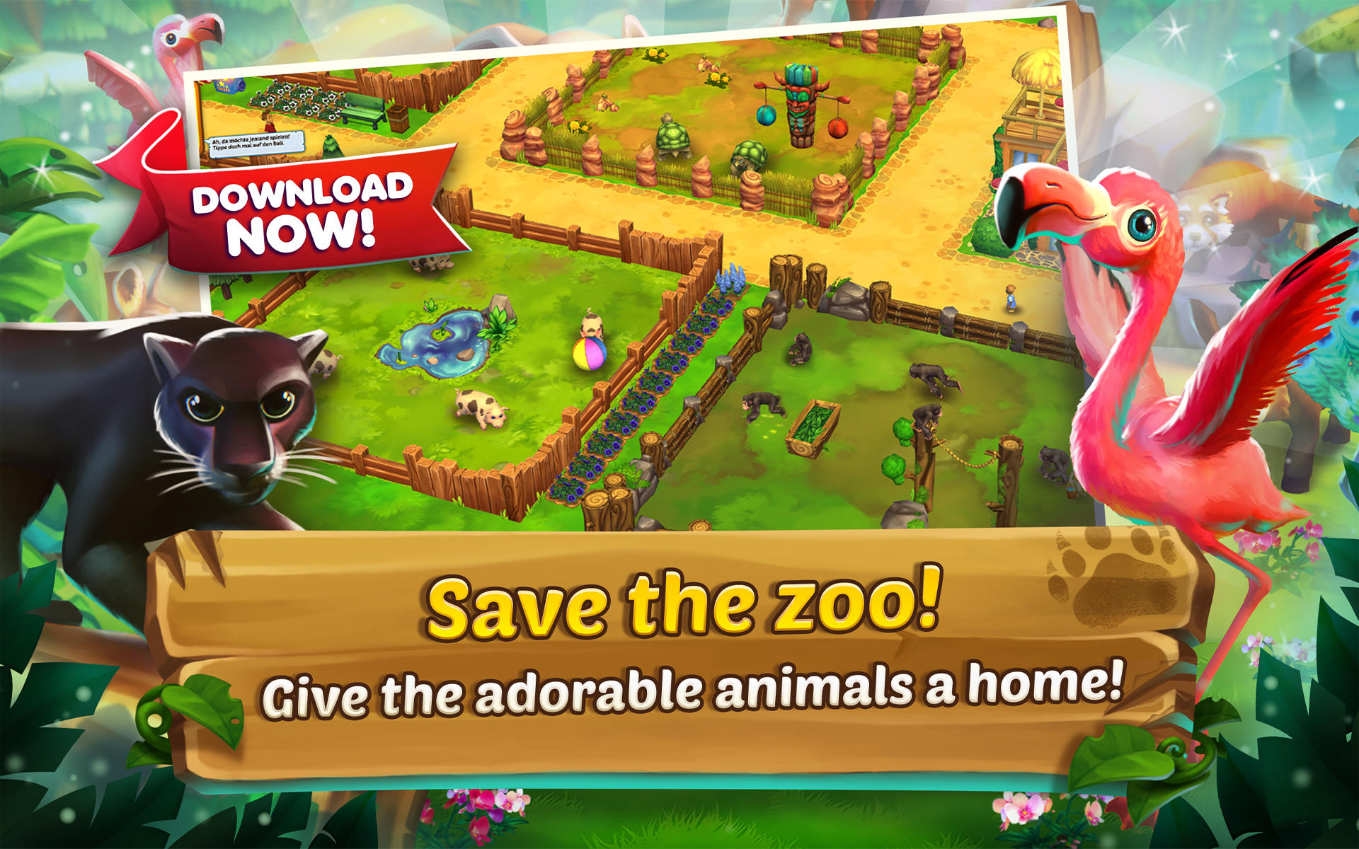 Zoo 2: Animal Park Game Screenshot