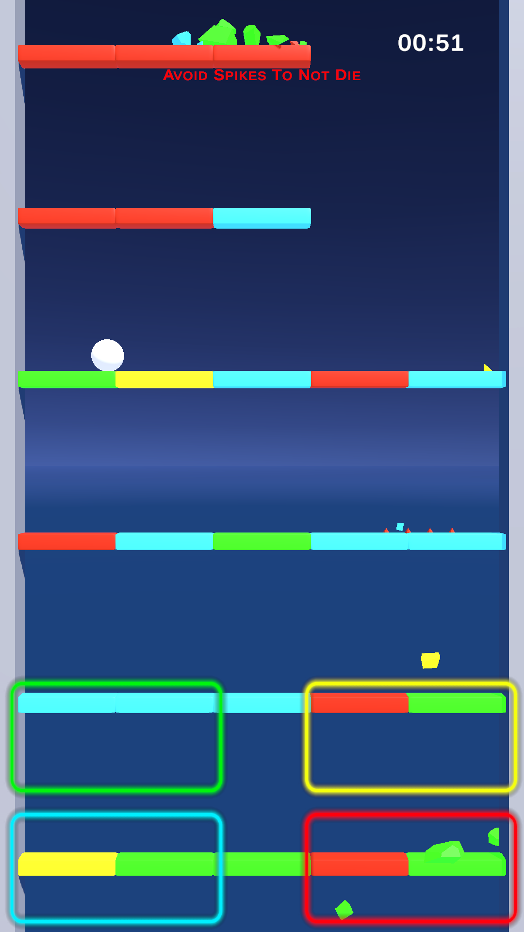 Ball Fall 3D: Switch Color 게임 스크린샷