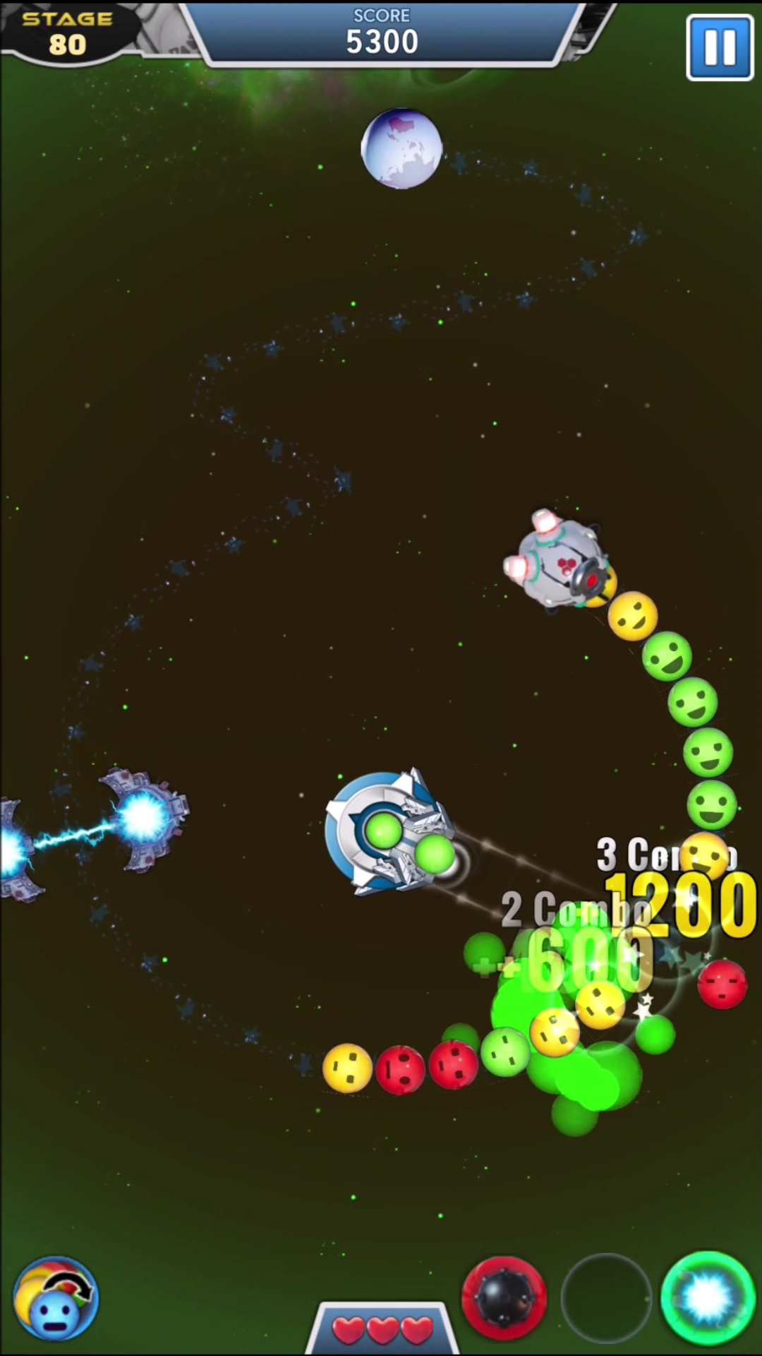 SpaceBlockBuster: MarbleBattle Game Screenshot