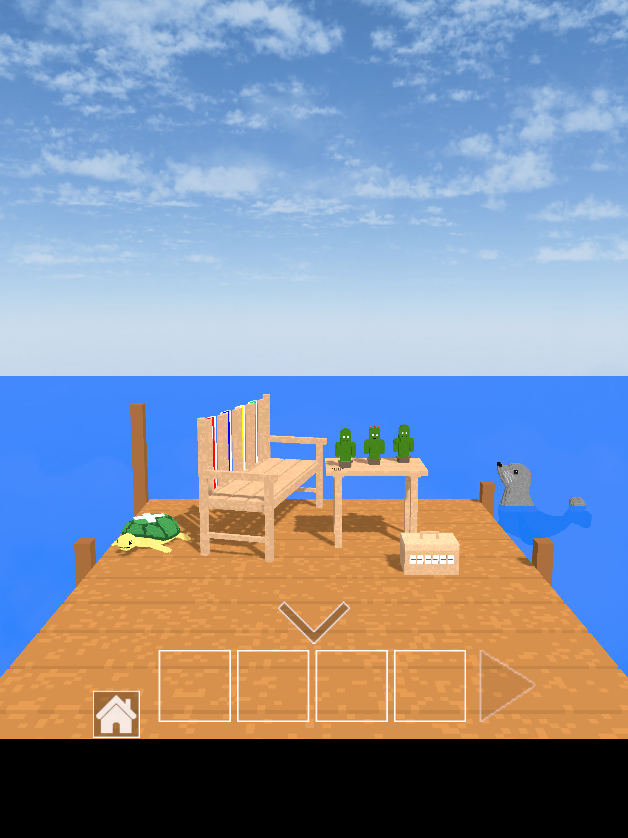 脱出ゲーム　道とベンチ Game Screenshot