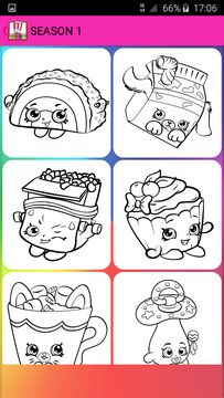 Coloring Pages Shopkins Game Screenshot