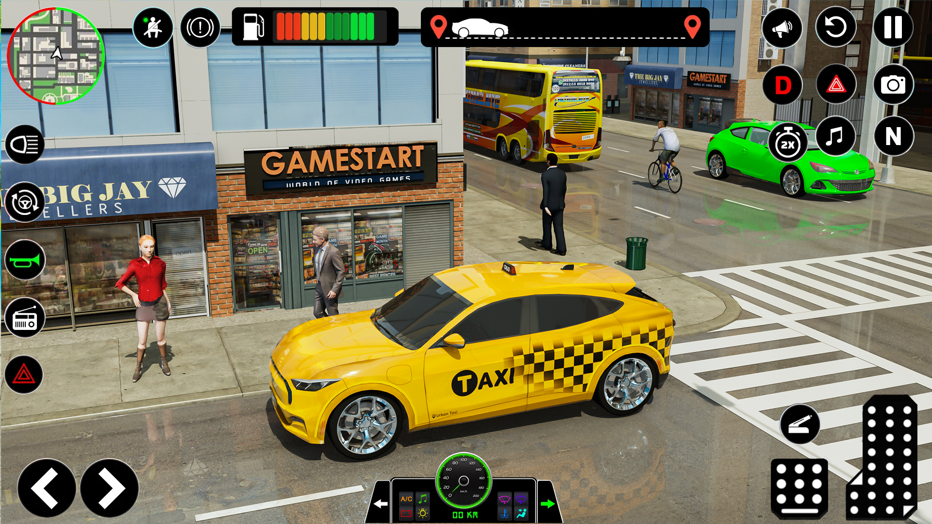 Screenshot 1 of Trình mô phỏng taxi: Trò chơi xe taxi 2.2