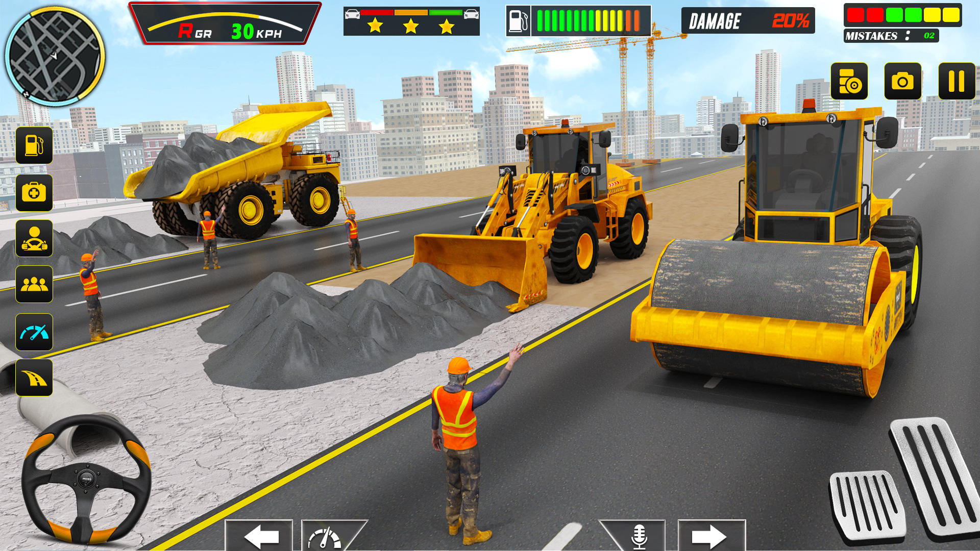 City Road Construction Sim 3D Game Screenshot