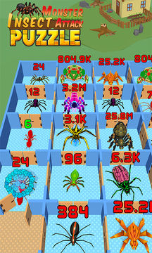 Monster Insect Attack Puzzle Game Screenshot