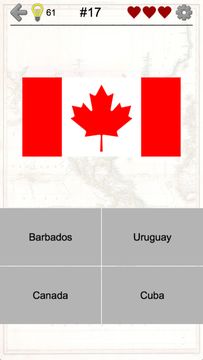 American Countries and Caribbean: Flags, Maps Quiz Game Screenshot