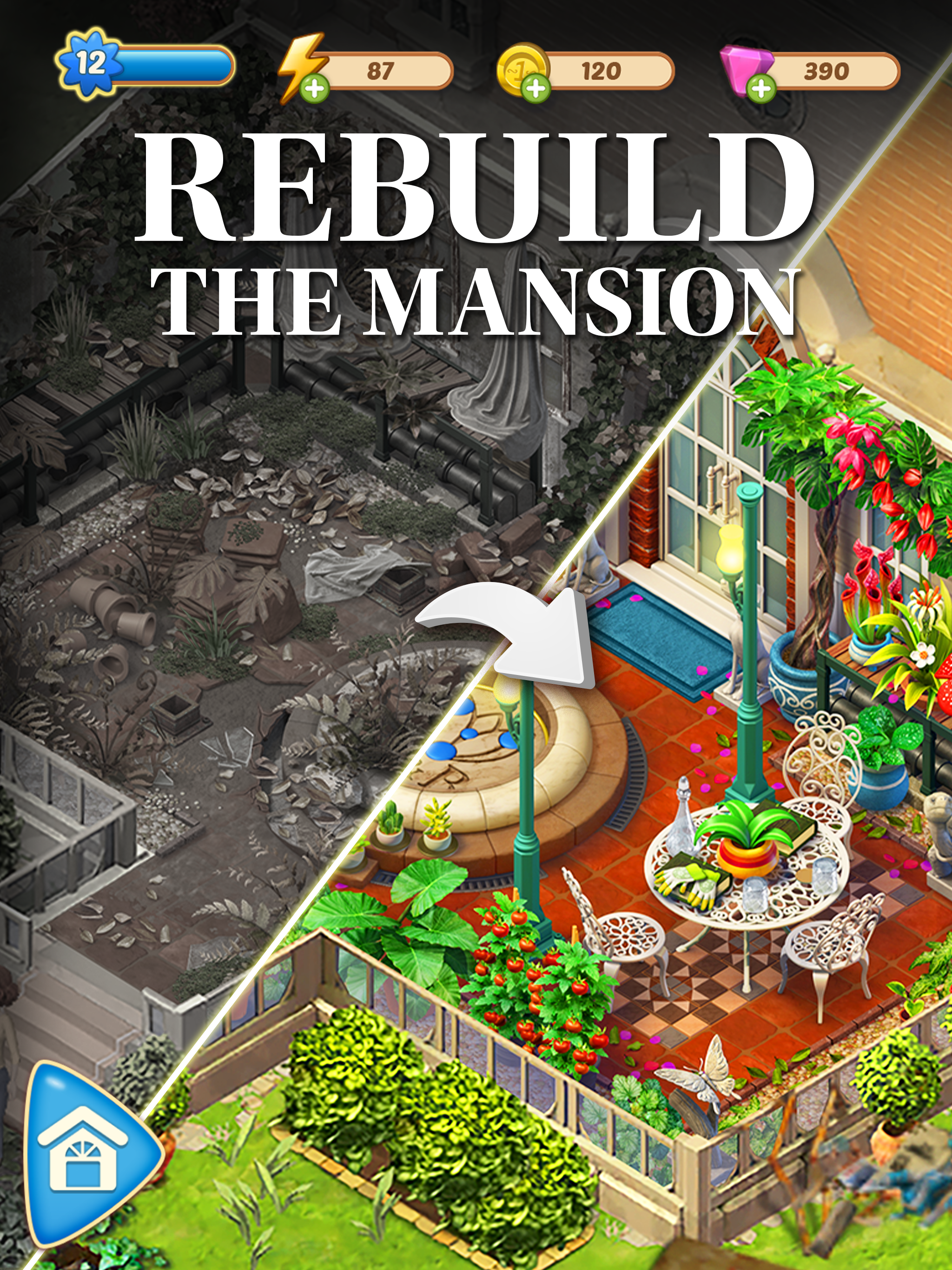 Merge Mansion: Mystery & Story Game Screenshot
