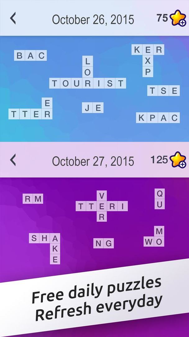 Crossword Jigsaw遊戲截圖