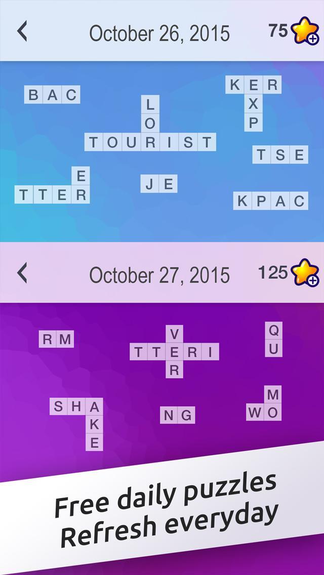 Captura de Tela do Jogo Crossword Jigsaw