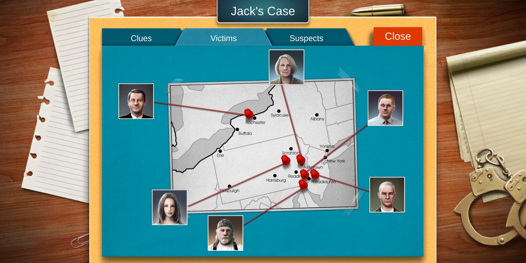 Detective Story: Jack's Case - Hidden figures screenshot game