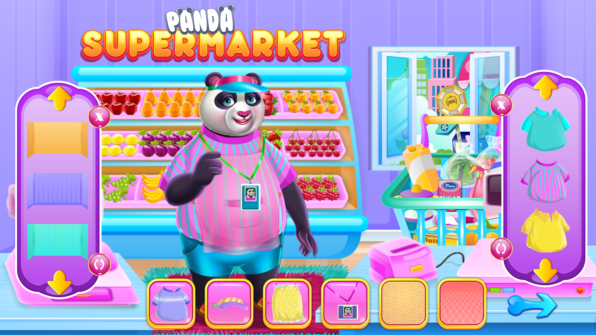 Panda Supermarket Manager Game Screenshot