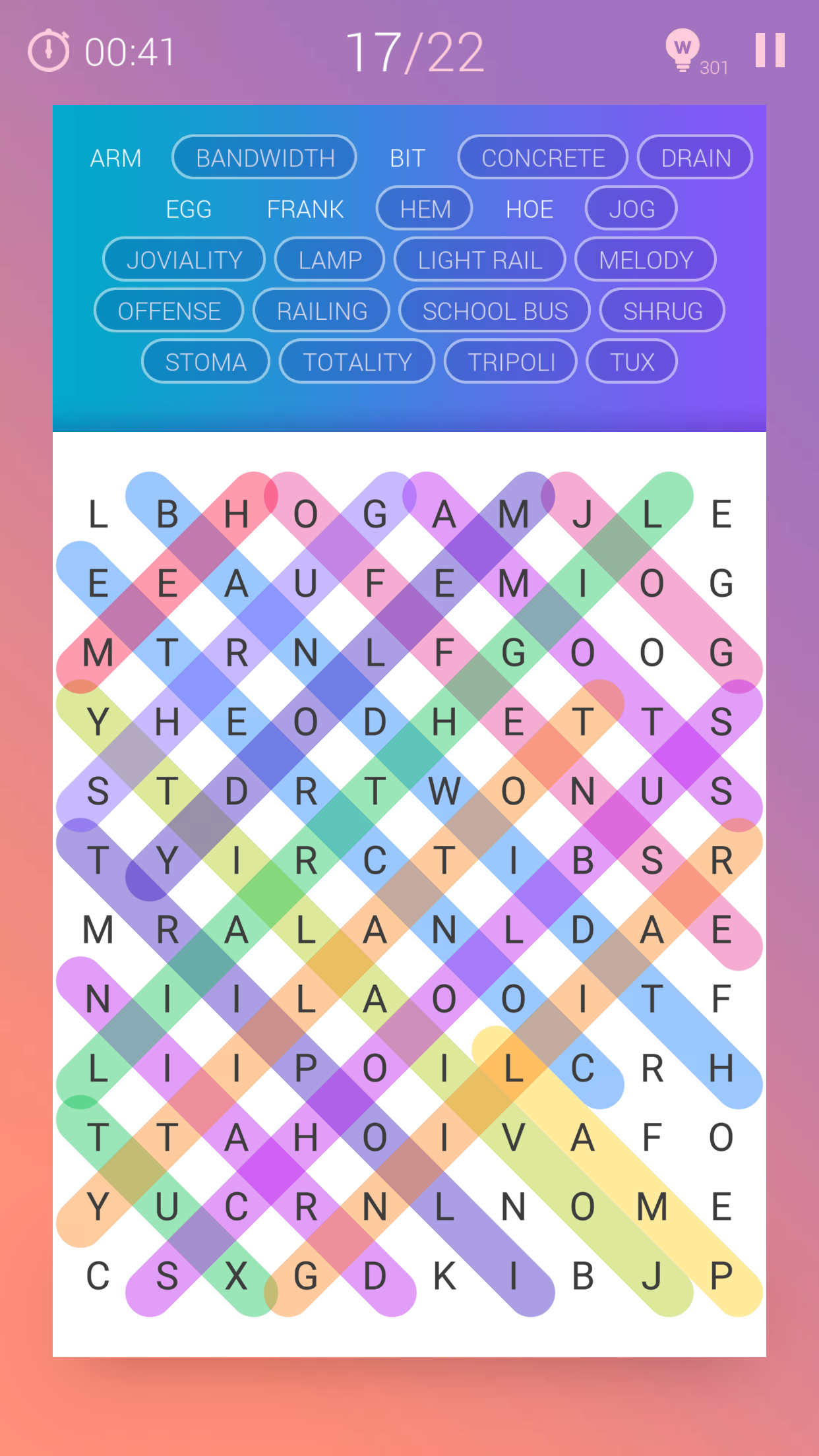 Word Search Puzzle Game Screenshot