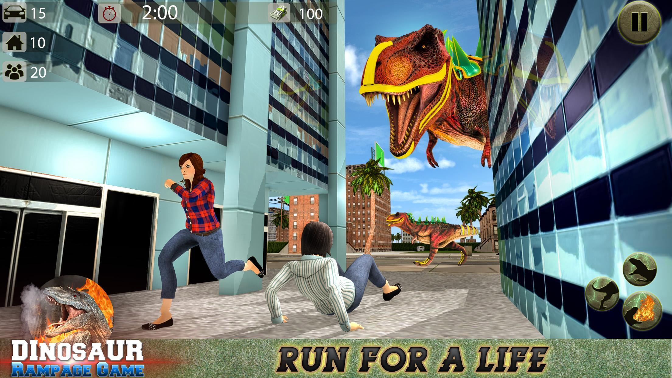 Dino Rampage City Simulator遊戲截圖