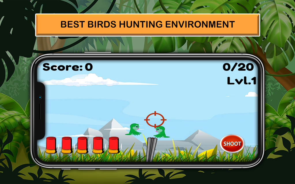 Captura de Tela do Jogo Bird Hunting - Bird Shooter