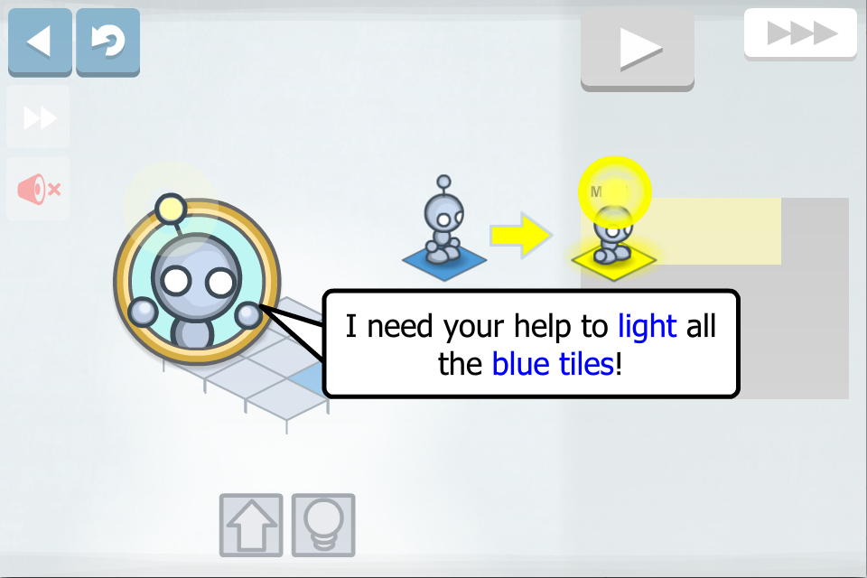 Screenshot 1 of Lightbot: ល្បែងផ្គុំរូបសរសេរកម្មវិធី 