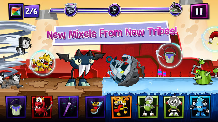 Mixels Rush - Use Mixes, Maxes and Murps to Outrun the Nixels screenshot game