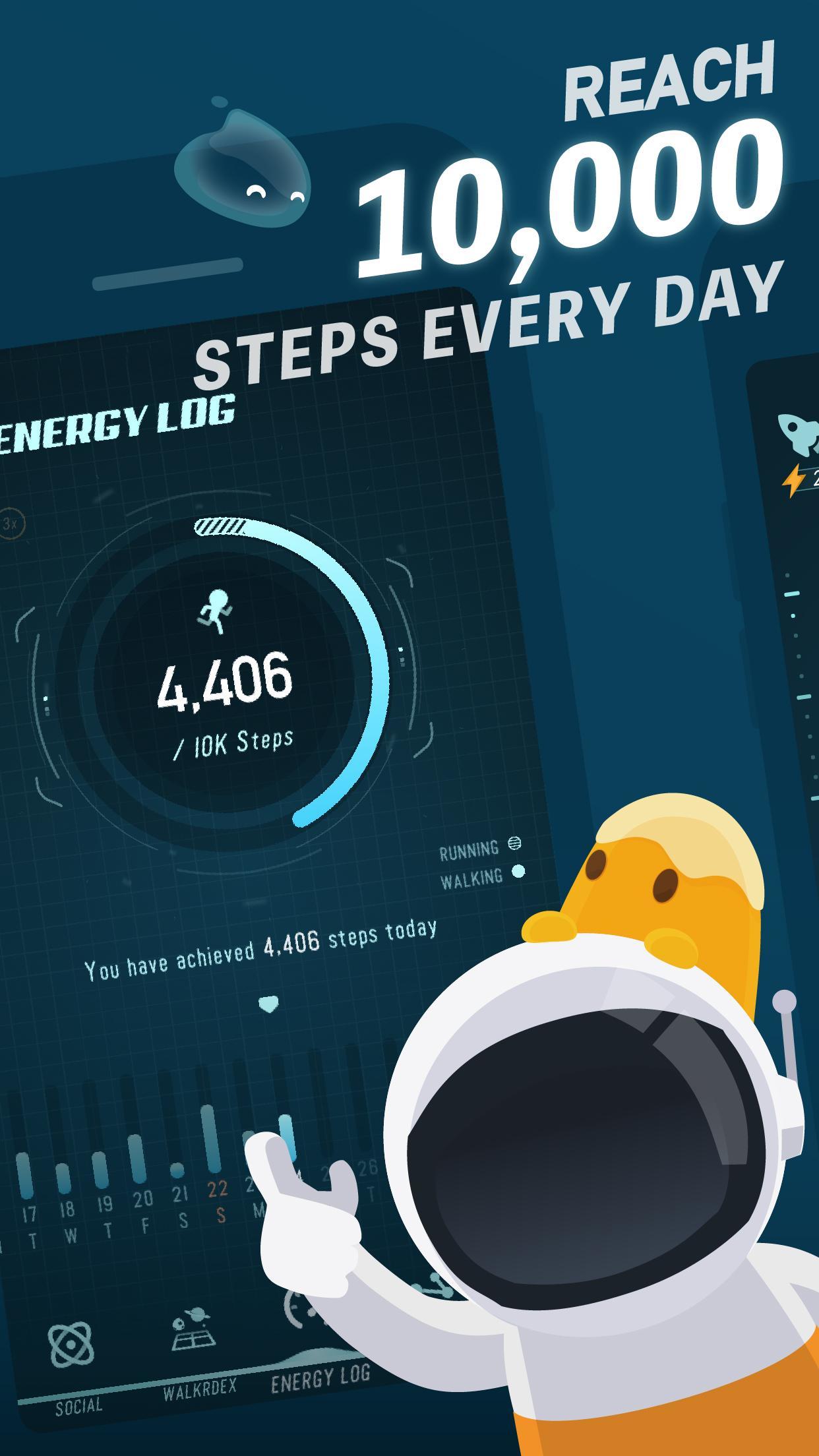 Walkr: Fitness Space Adventure Game Screenshot