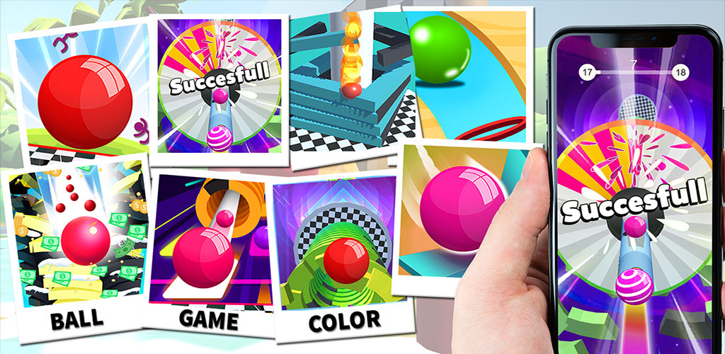 Banner of Color Stack Ball 3D: Course à billes 3D - Helix Ball 8